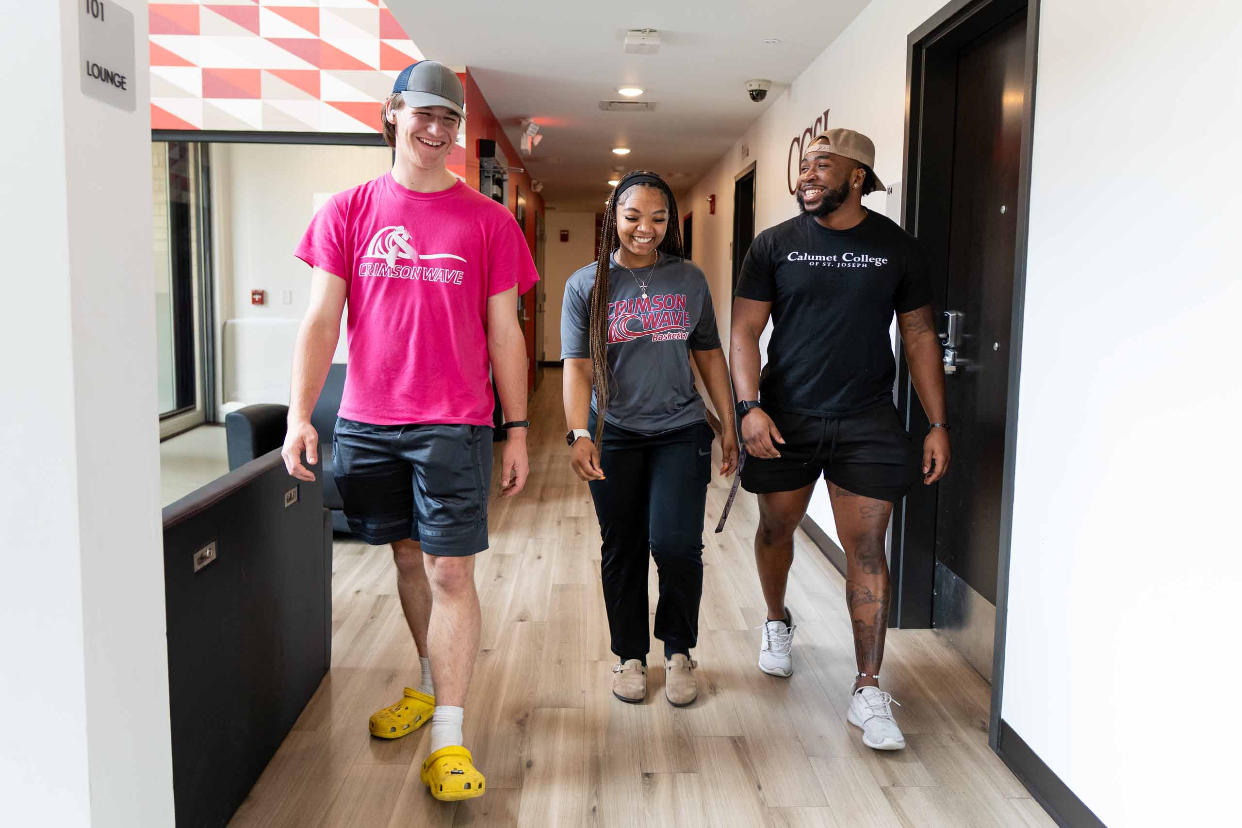 students in clark house